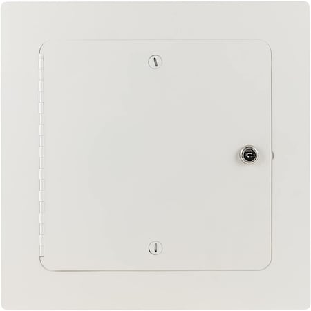 ALUMINUM EXTERIOR RATED NON INSULATED ACCESS PANEL W/ KEYED CYLINDER & NEOPRENE GASKET LOCK 12X12